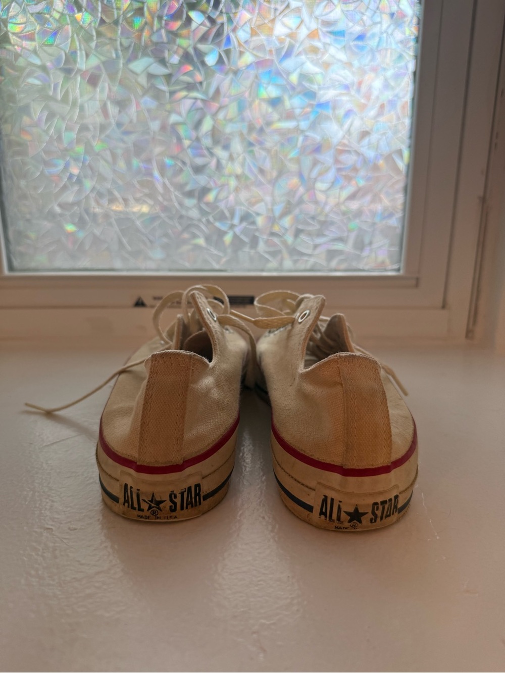 Converse All Stars | Low Cut | Cream | made in USA | Ca. Late 1990s - Picture 6 of 8